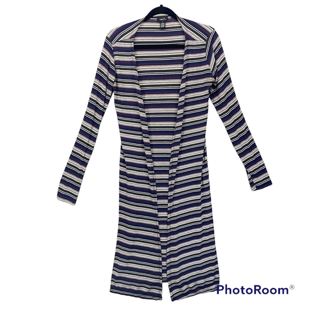 Rue 21 Long Open Light Cardigan Blue Women Size | M‎